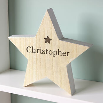 Personalised Any Name Star Decoration Gift, 2 of 4