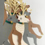 A Herd Of Three Standing Reindeer Cards, thumbnail 5 of 7