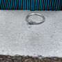 Raw Stone Silver Stacking Ring: Turquoise, thumbnail 1 of 5
