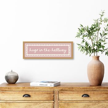 Panoramic Hugs In The Hallway Print, 10 of 10