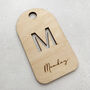 Wooden Five Days Of The Week Hanger Tags, thumbnail 4 of 6