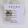 Crystal Gemstone Hairslides Set Of Five Choice Of Crystals, thumbnail 7 of 7