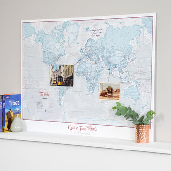 Personalised World Is Art Map, 5 of 12
