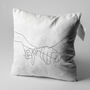 Pinky Promise Cushion Cover With Black And White, thumbnail 3 of 6