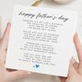 Romantic Fathers Day Poem Card For Husband, thumbnail 1 of 7