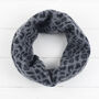 Lambswool Leopard Knitted Cowl, thumbnail 12 of 12