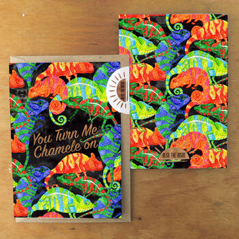 You Turn Me Chameleon Greetings Card, 3 of 6