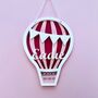 Personalised Hot Air Balloon New Baby Gift Wall Plaque, thumbnail 4 of 12