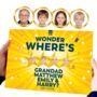 Personalised Grandad Photo Gift Book 'Wonder Where’s Grandad And Three Grandchildren', thumbnail 1 of 10
