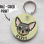 Chihuahua Portrait Keyring, thumbnail 4 of 6