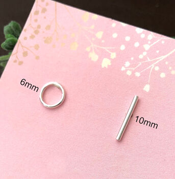 Mismatched Circle And Bar Stud Earrings, 8 of 10