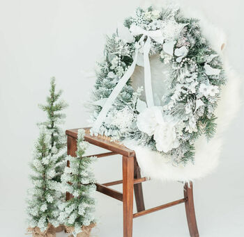 Narnia Inspired Luxury Faux Christmas Wreath, 9 of 12
