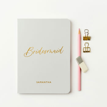 Personalised Bridesmaid Notebook, 3 of 9