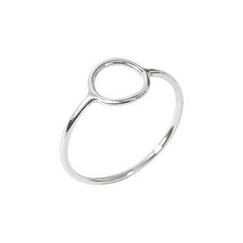 Silver Open Circle Ring, 3 of 4