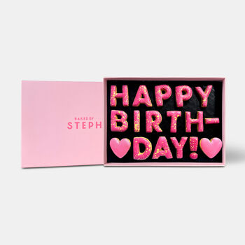 Happy Birthday! Letterbox Message Cookies Hot Pink, 2 of 7