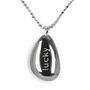 Lucky Love Or Happy Chiming Pebble Necklace, thumbnail 2 of 5