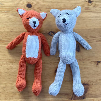 Fox In Socks And Little Wolf Knitting Pattern, 5 of 5