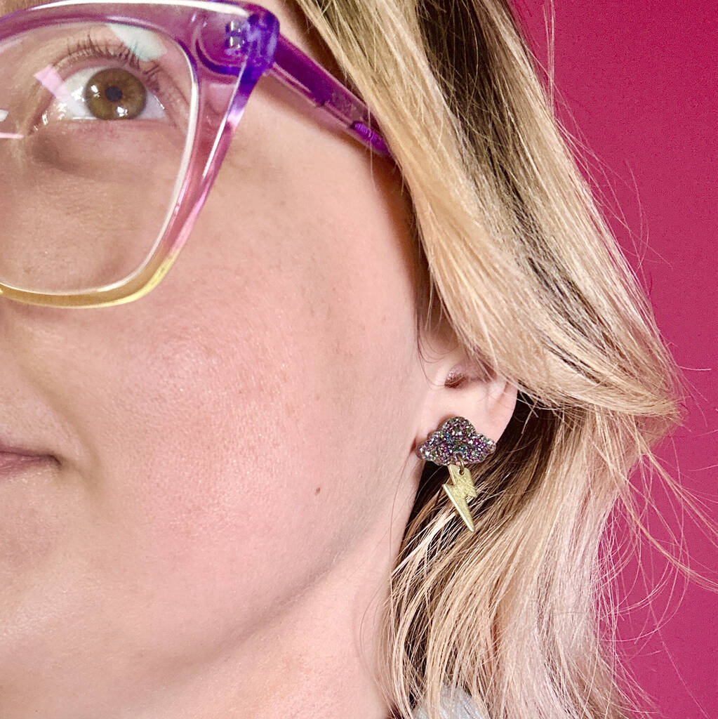 Storm Dangle Stud Earrings, 1 of 5