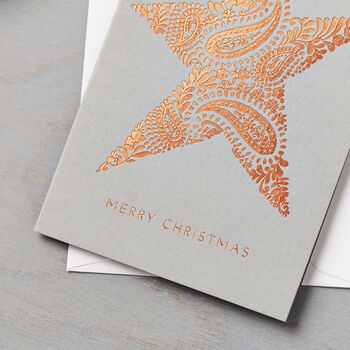 Christmas Star Mini Charity Card Six Pack, 2 of 5