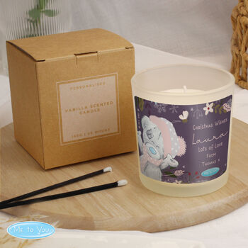 Personalised Me To You Cosy Winter Candle Jar – Christmas Gift, 5 of 5