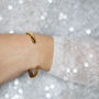 Molten Twist Gold Cuff Bangle, thumbnail 5 of 6