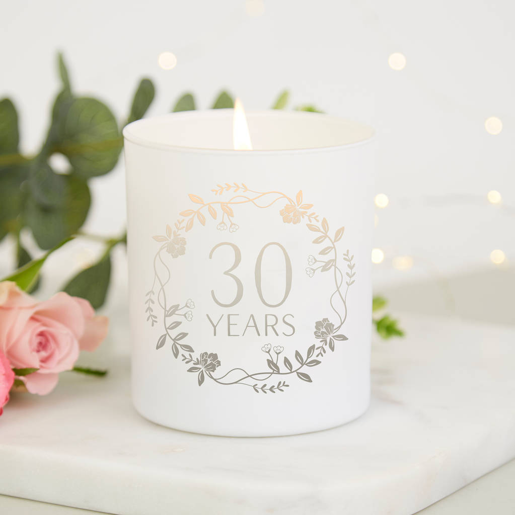 Wedding Anniversary Gift Scented Candle Any Years By LOOM Weddings ...