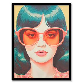 Too Cool To Call Retro 70s Portrait Wall Art Print, 5 of 6