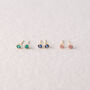 14k Gold Fill Birthstone Stud Earrings, thumbnail 4 of 6