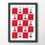 Manchester United 20 Times Champions Of England Poster, thumbnail 8 of 8
