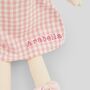 Personalised My 1st Doll In Pink Dress Red Hair, thumbnail 2 of 5