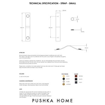 Personalised Leather Strap Pull Handles For Drawers, 3 of 12