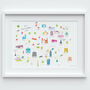 Map Of East London And The City Art Print, thumbnail 2 of 3