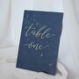 Personalised Celestial Wedding Table Number Name Card, thumbnail 1 of 5