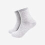 Pure Cashmere Luxury Ankle Socks Ethically Sourced Light Grey, thumbnail 1 of 3