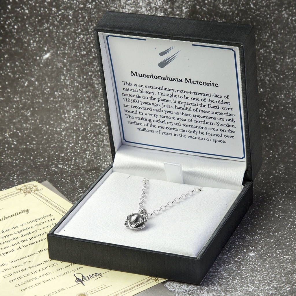 Meteorite Orb And Star Necklace By Martha Jackson Sterling Silver
