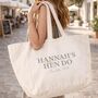 Oversized Personalised Hen Do Beach Bag, thumbnail 1 of 3
