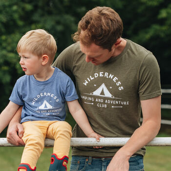 Personalised Family Wilderness Camping Shirt Set, 3 of 9