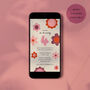 Digital Download Floral Birthday Party Invite, thumbnail 2 of 5