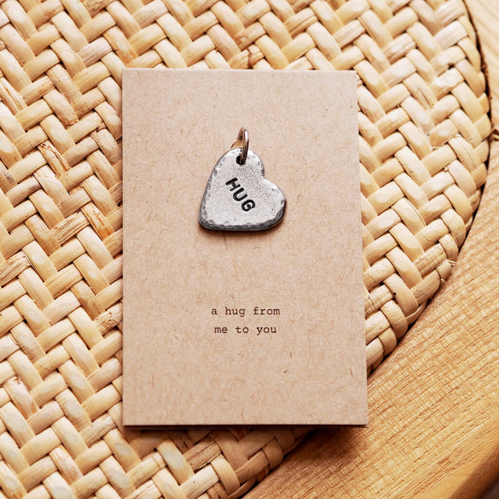 'A Hug From Me To You' Heart Charm, 1 of 5