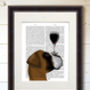 Boxer Print, Dog Au Vin Book Print, Framed Or Unframed, thumbnail 4 of 8