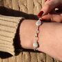 Personalised Silver Chain And Freshwater Pearl Bracelet, thumbnail 1 of 4