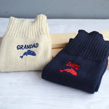 Personalised Embroidered Fishing Socks, 7 of 7
