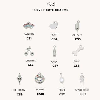 Charm Builder™ Silver Paperclip Chain Multi Charm Bracelet, 8 of 10