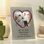 Personalised Heart 4x4 Glitter Glass Photo Frame, thumbnail 3 of 4