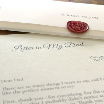 A Letter To My Dad Personalised Keepsake, 7 of 12