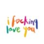 I F*Cking Love You Print With Black Frame, thumbnail 2 of 2