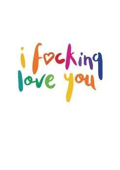 I F*Cking Love You Print With Black Frame, 2 of 2