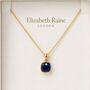 Gold Lapis Lazuli Pendant Necklace, thumbnail 7 of 9
