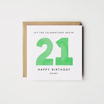 Personalised 16th Birthday Card *Age/Colour Options, 3 of 4