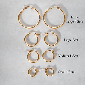 Everyday Gold Filled Hoop Earrings, 4 of 12